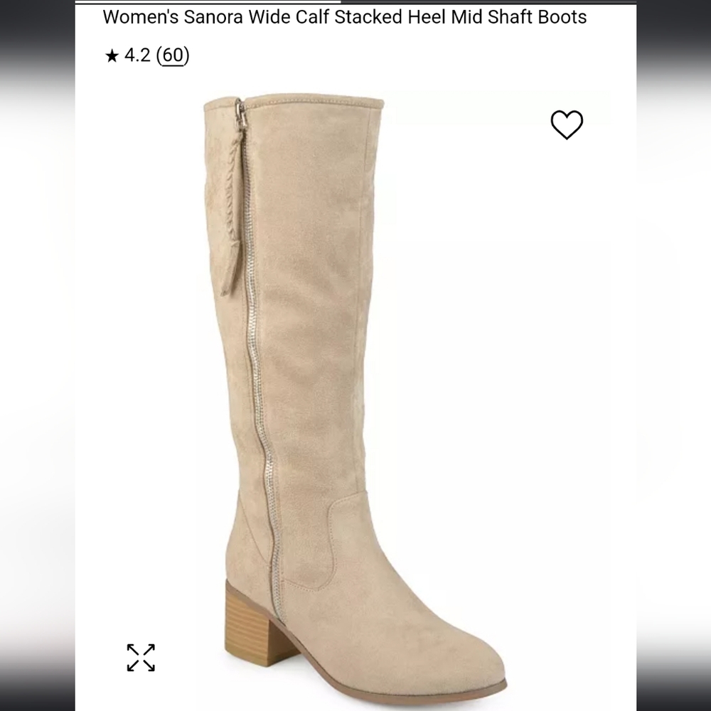 Womens tan wide calf boots from Macy's